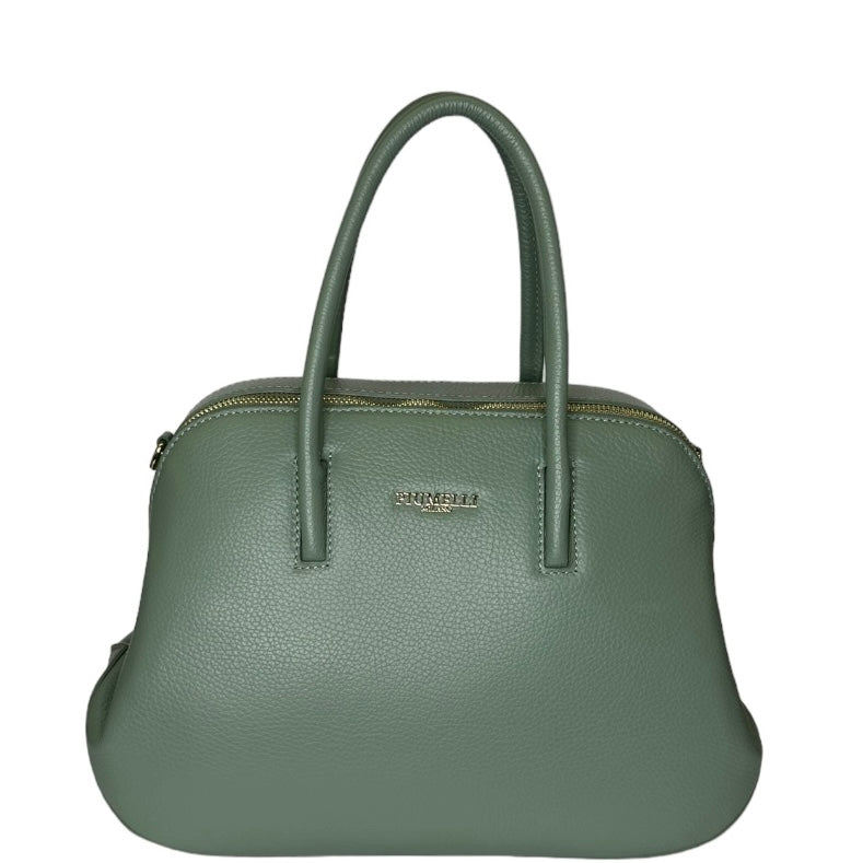 Ментолова італійська шкіряна жіноча сумка Piumelli Tara M D96 Mint