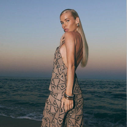 Топ Freya Vanadis із пайетки та бісеру, коричневий